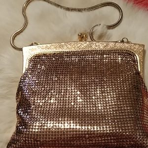 gold glomesh bag